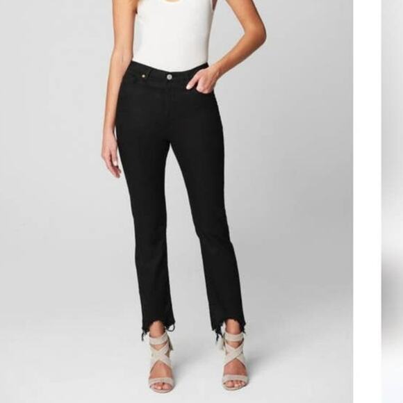 Blank NYC The Madison Crop high rise jeans in Black Size 25 NWT - Picture 1 of 12